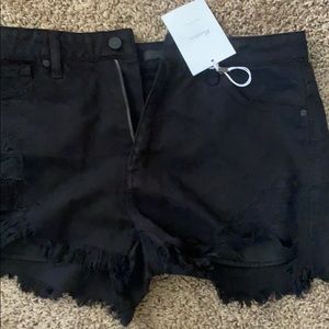 New with tags Black size L ripped shirts